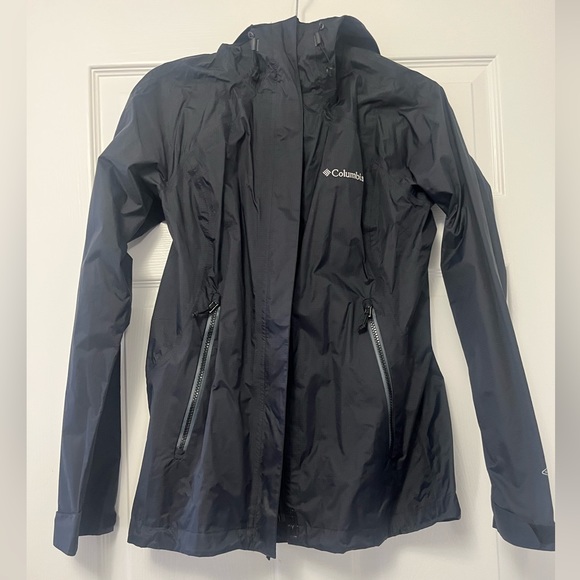 🖤 Black Columbia Rain Jacket, Size Small - Picture 5 of 9